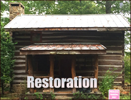Historic Log Cabin Restoration  Sharon,  South Carolina