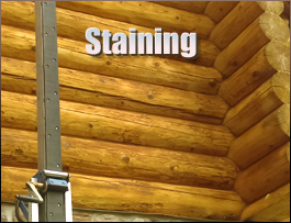  Sharon,  South Carolina Log Home Staining